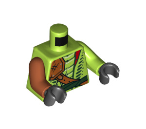 LEGO Lime Lasha - Reboot Minifig Torso (973 / 76382)