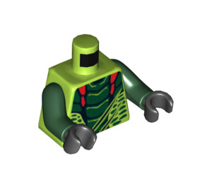 LEGO Lime Lizaru Torso (973 / 76382)