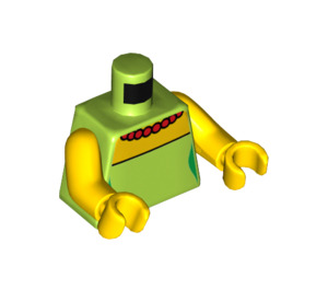 LEGO Lime Marge Simpson Minifig Torso (76382 / 88585)