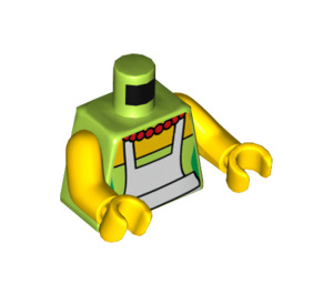 LEGO Lime Marge Simpson Torso with White Apron Decoration (973 / 76382)