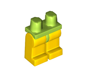 LEGO Limoen Minifigure Heupen met Geel Poten (73200 / 88584)