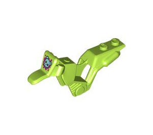 LEGO Lime Motor Cycle Fairing with skull (75522 / 102412)