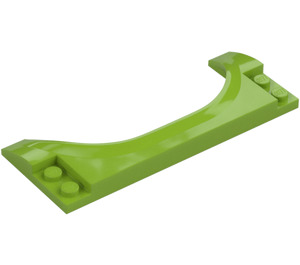 LEGO Lime Mudguard 4 x 10 (80567)