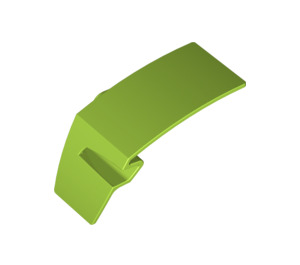 LEGO Lime Mudguard Panel 3 Left (61071)