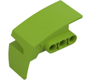 LEGO Lime Mudguard Panel 3 Right (61070)