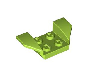 LEGO Lime Mudguard Plate 2 x 2 with Flared Wheel Arches (41854)