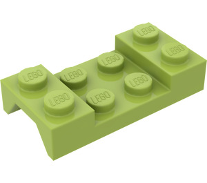 LEGO Lime Mudguard Plate 2 x 4 with Arch without Hole (3788)