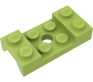 LEGO Lime Mudguard Plate 2 x 4 with Arches with Hole (60212)