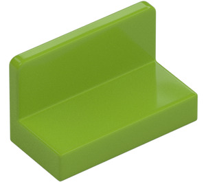 LEGO Lime Panel 1 x 2 x 1 med rundade hörn (4865 / 26169)