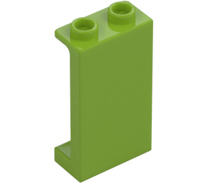 LEGO Lime Panel 1 x 2 x 3 with Side Supports - Hollow Studs (35340 / 87544)