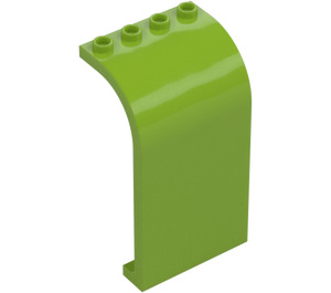 LEGO Lime Panel 3 x 4 x 6 with Curved Top (2571 / 35251)