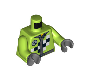 LEGO Limette Pit Crew Torso (973 / 76382)