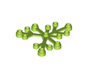 LEGO Lime Plant Leaves 6 x 5 (2417)