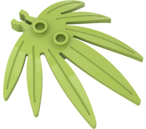 LEGO Lime Plant Leaves 6 x 5 Swordleaf with Clip (Gap in Clip) (30239)