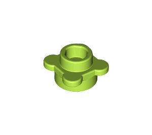 LEGO Lime Plate 1 x 1 Round with Flower Petals (28573 / 33291)