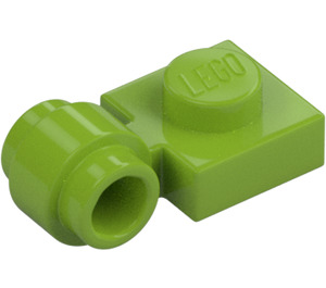 LEGO Lime Platta 1 x 1 med fäste (Tjock ring) (4081 / 41632)