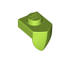 LEGO Lime Plate 1 x 1 with Downwards Tooth (15070)
