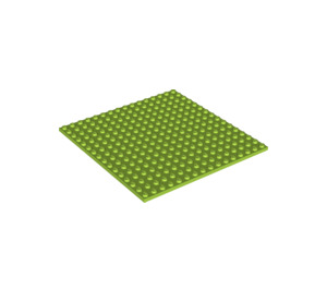 LEGO Lime Plate 16 x 16 with Underside Ribs (91405)
