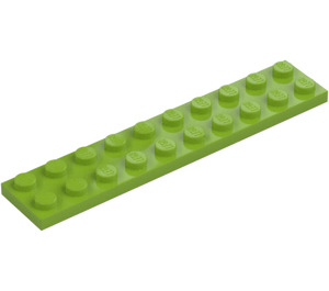 LEGO Citron Vert assiette 2 x 10 (3832)