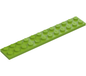 LEGO Lime Platta 2 x 12 (2445)