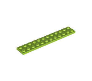 LEGO Limoen Plaat 2 x 12 (2445)