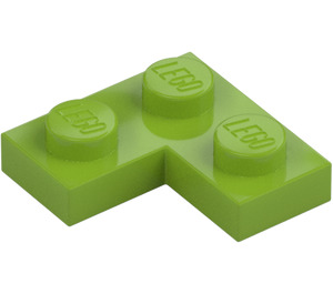 LEGO Lime Plate 2 x 2 Corner (2420)