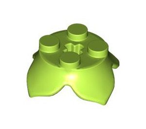 LEGO Lime Plate 2 x 2 with 4 Petals (15469)