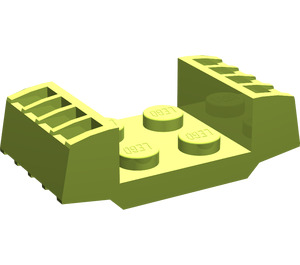 LEGO Lime Plate 2 x 2 with Raised Grilles (41862)