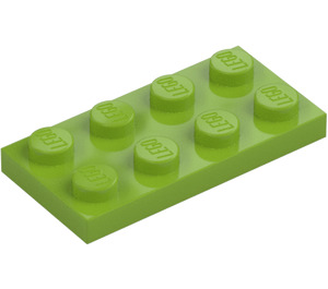 LEGO Limoen Plaat 2 x 4 (3020)