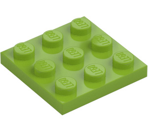 LEGO Lime Plate 3 x 3 (11212)