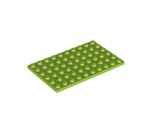 LEGO Lime Plate 6 x 10 (3033)