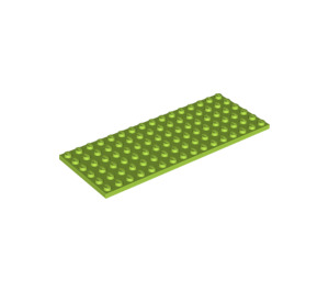 LEGO Lime Plade 6 x 16 (3027)