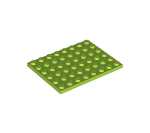 LEGO Lime Plate 6 x 8 (3036)