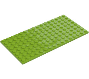 LEGO Lime Plate 8 x 16 (92438)