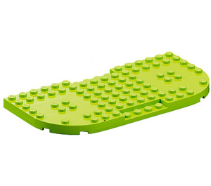 LEGO Lime Plate 8 x 16 x 0.7 med Avrundede hjørner (74166)