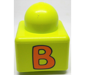 LEGO Chaux Primo Brique 1 x 1 avec "B" et Cheval Corps (Retour avec Queue) (31000)