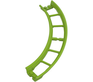 LEGO Lime Rail 13 x 13 x 3.3 Quater Circle (80566)