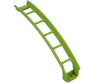 LEGO Lime Rail 2 x 16 x 6 Bow with 3.2 Shaft (26560)