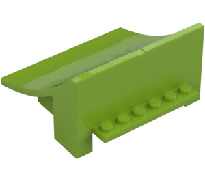 LEGO Lime Ramp 8 x 8 x 4 Curved Stuntz (75538)