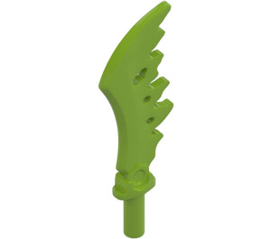 LEGO Lime Serrated Minifig Sword (19858)