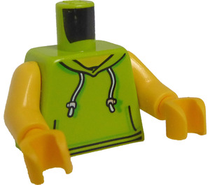 LEGO Lime Sleeveless Huvtröja Kropp (973 / 76382)