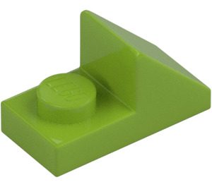 LEGO Lime Slope 1 x 2 (45°) with Plate (15672 / 92946)