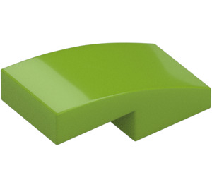 LEGO Lime Slope 1 x 2 Curved (11477)