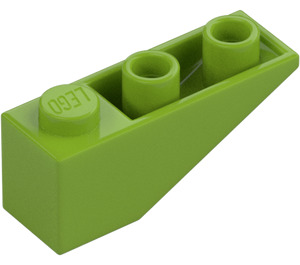 LEGO Lime Slope 1 x 3 (25°) Inverted (4287)