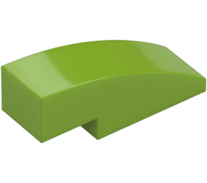 LEGO Lime Slope 1 x 3 Curved (50950)