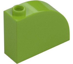 LEGO Lime Slope 1 x 3 x 2 Curved (33243)