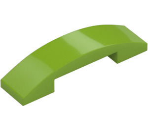 LEGO Lime Slope 1 x 4 Curved Double (93273)