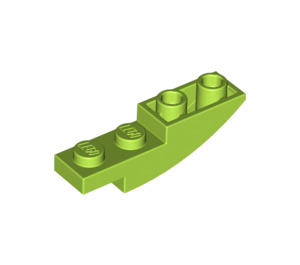 LEGO Chaux Pente 1 x 4 Incurvé Inversé (13547)