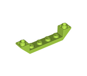 LEGO Limette Steigung 1 x 6 (45°) Doppelt Invertiert mit Open Center (52501)