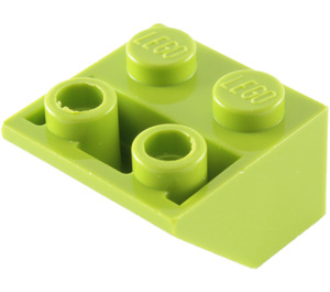 LEGO Lime Slope 2 x 2 (45°) Inverted with Flat Spacer Underneath (3660)